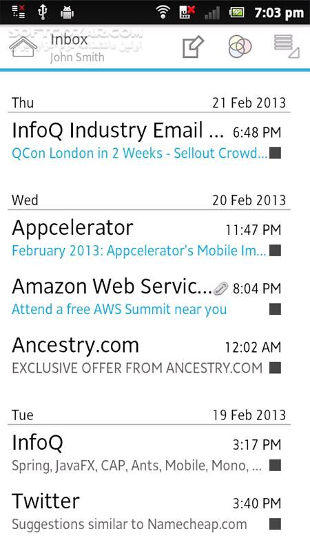 دانلود MailDroid Pro 4.92 for Android +3.0 - دانلود مدیریت ایمیل برای اندروید - سافت گذر