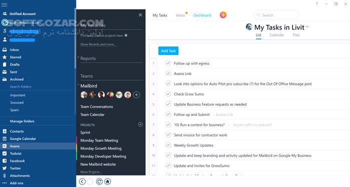 دانلود Mailbird 3.0.13 - دانلود مدیریت ایمیل‌ - سافت گذر