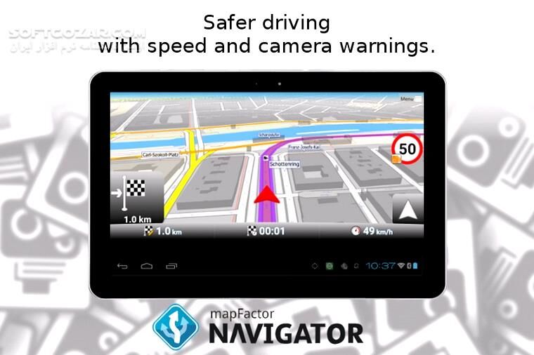 دانلود MapFactor GPS Navigation Maps 7.1.37 for Android +2.3 - دانلود نقشه و مسیریاب مپ فکتور برای اندروید - سافت گذر