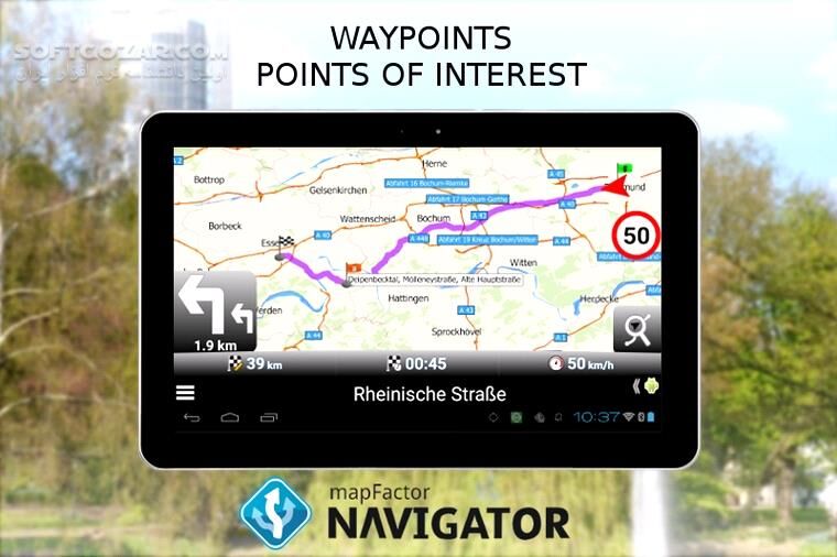 دانلود MapFactor GPS Navigation Maps 7.1.37 for Android +2.3 - دانلود نقشه و مسیریاب مپ فکتور برای اندروید - سافت گذر
