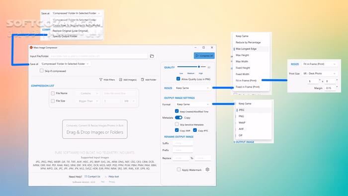 دانلود Mass Image Compressor 4.2.0 - دانلود فشرده سازی عکس - سافت گذر