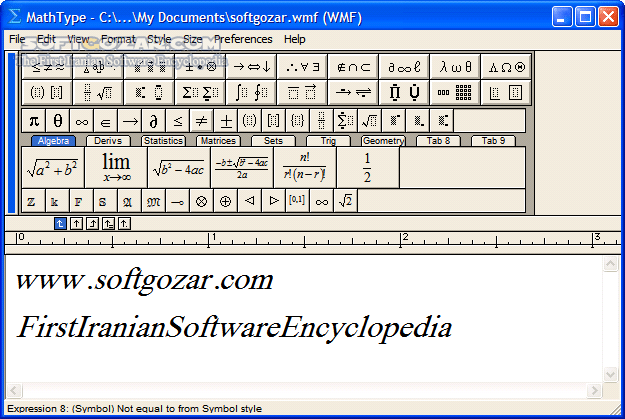دانلود MathType 7.10.1.458 / macOS - دانلود بهترین نرم افزار برای تایپ علائم ریاضی - سافت گذر