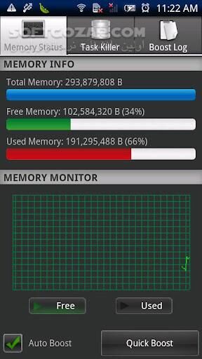 دانلود Memory Booster 7.1.4 for Android +2.3 - دانلود بهینه سازی فضای خالی رم برای اندروید - سافت گذر