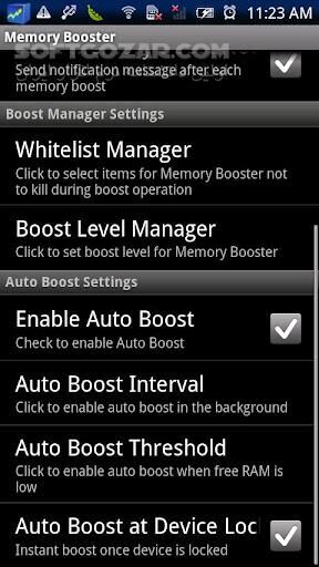 دانلود Memory Booster 7.1.4 for Android +2.3 - دانلود بهینه سازی فضای خالی رم برای اندروید - سافت گذر