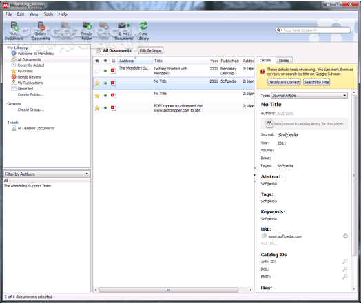 دانلود Mendeley Desktop 1.17.11 - دانلود نرم افزار مدیریت منابع تحقیق و پژوهش - سافت گذر