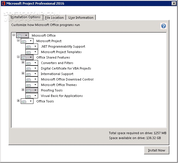 دانلود Microsoft Office Select Edition 2016 v16.0.5095.1000 + Project/Visio x86/x64 December 2017 - دانلود نسخه کامل مایکروسافت آفیس 2016 و پروجکت و ویزیو و پروجکت - سافت گذر