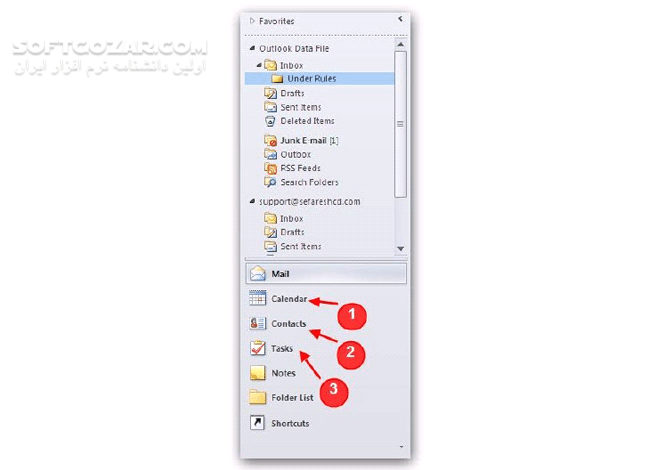دانلود نکته های طلایی Outlook 2010 - دانلود کتاب آموزش outlook - سافت گذر