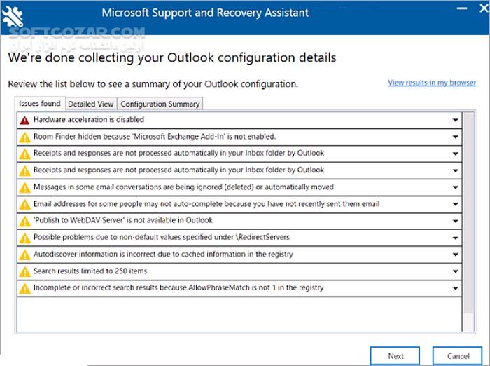 دانلود Microsoft Support and Recovery Assistant 17.01.3658.000 - دانلود رفع مشکلات ویندوز - سافت گذر