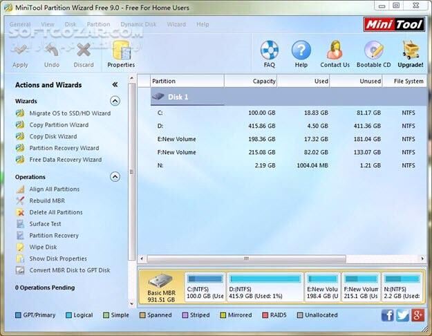 دانلود MiniTool Partition Wizard 13.5 Technician + WinPE ISO - دانلود پارتیشن بندی هارد - سافت گذر