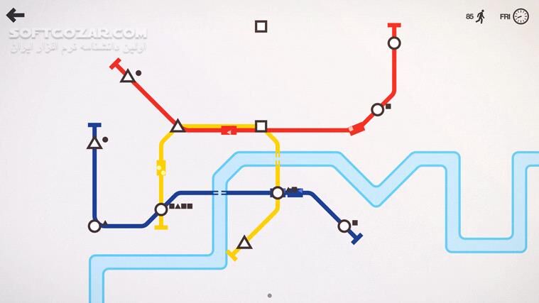 دانلود Mini Metro - دانلود بازی مینی مترو | شبیه‌ساز طراحی خطوط مترو - سافت گذر