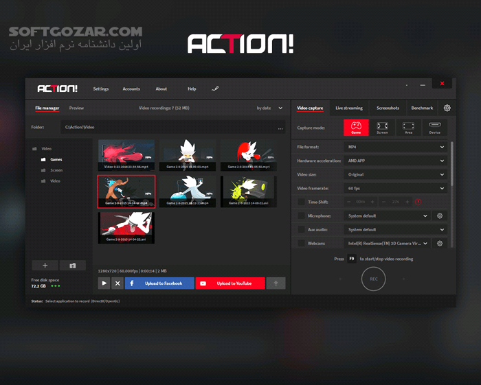 دانلود Mirillis Action! 4.47.0 - دانلود فیلمبرداری از دسکتاپ - سافت گذر