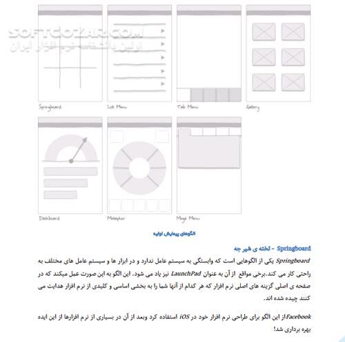 دانلود الگوهای طراحی واسط کاربر ویژه ابزارهای موبایل - دانلود کتاب ابزارهای موبایل - سافت گذر