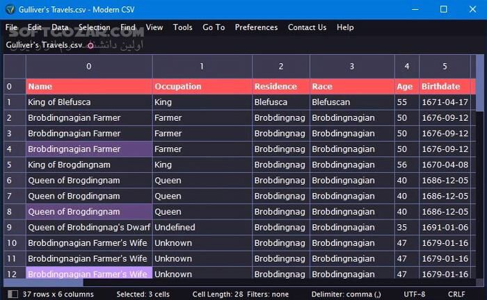 دانلود Modern CSV 2.1 - دانلود ویرایشگر فایل های سی اس وی - سافت گذر