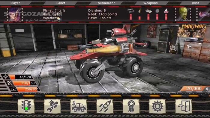 دانلود Motor Rock + Update 1 to 5 - دانلود بازی مسابقات اتومبیل‌های جنگی بین سیاره‌ای موتور راک -نسخه سافت گذر - سافت گذر