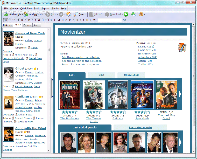 دانلود Movienizer 10.3 Build 620 / 9.1 - دانلود نرم افزار مدیریت و دسته بندی فیلم ها - سافت گذر