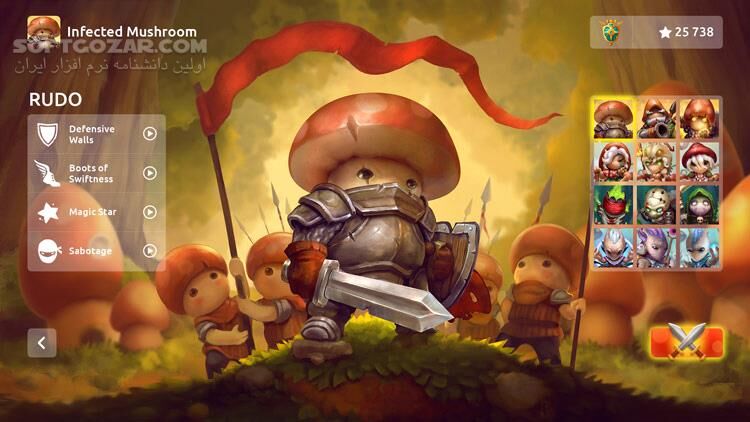 دانلود Mushroom Wars 2 + Update v2.4.0 - دانلود بازی اکشن و استراتژیک - سافت گذر