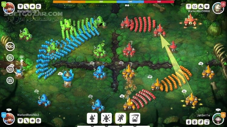 دانلود Mushroom Wars 2 + Update v2.4.0 - دانلود بازی اکشن و استراتژیک - سافت گذر