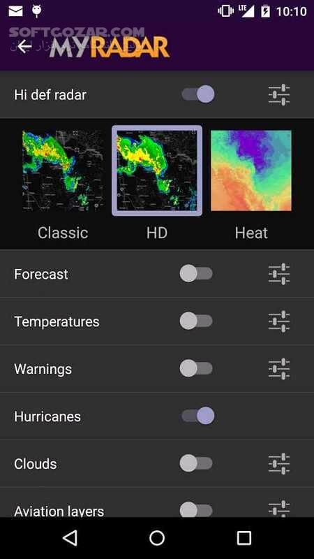 دانلود MyRadar Weather Radar Pro 8.67.2 For Android +8.0 - دانلود برنامه هواشناسی رادار برای اندروید - سافت گذر