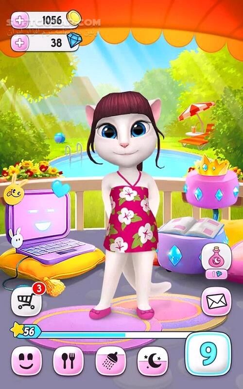 دانلود My Talking Angela 25.5.2.7874 for Android +6.0 - دانلود آنجلای سخنگو برای اندروید - سافت گذر