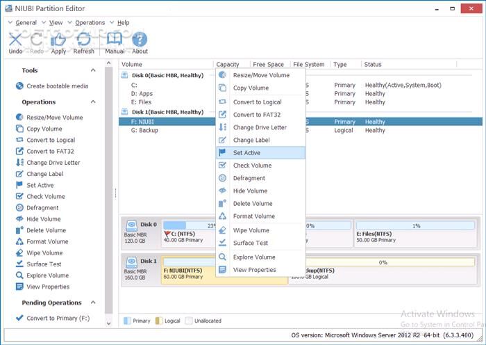 دانلود NIUBI Partition Editor 10.2.0 Technician + WinPE ISO - دانلود مدیریت هارد دیسک - سافت گذر