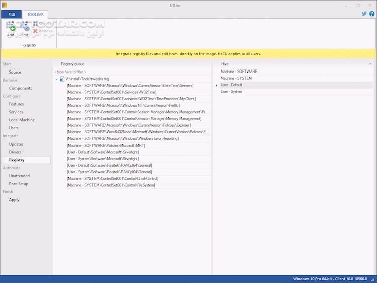 دانلود NTLite 2026.01.10761 + Business / Enterprise 2.1.1.7917 - دانلود برنامه ساخت ویندوز سفارشی - سافت گذر