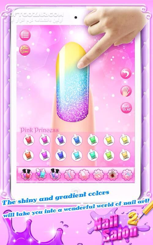 دانلود Nail Salon 2 1.0 for Android +2.3 - دانلود طراحی ناخن برای اندروید - سافت گذر