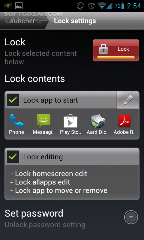 دانلود Nemus Launcher 1.6.5 for Android +2.1 - دانلود لانچر با قابلیت رمزگذاری برای اندروید - سافت گذر