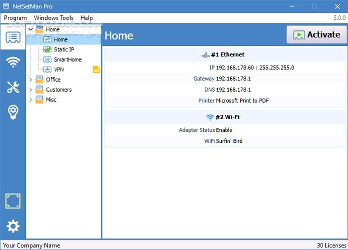 دانلود NetSetMan 5.4.0 - دانلود مدیریت تنظیمات شبکه - سافت گذر