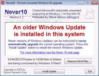 دانلود Never10 v1.3.1 - دانلود نرم افزاری برای غیر فعال کرن پیغام آپدیت به ویندوز 10 در ویندوز 7 - سافت گذر