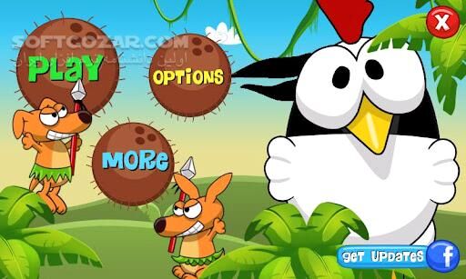 دانلود Ninja Chicken Ooga Booga 1.4.5 for Android +2.3 - دانلود مرغ نینجا برای اندروید - سافت گذر