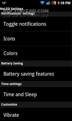 دانلود NoLED 6.0.19 for Android +2.1 - دانلود هشدار تماس ، پیام ، ایمیل بر روی صفحه نمایش برای اندروید - سافت گذر