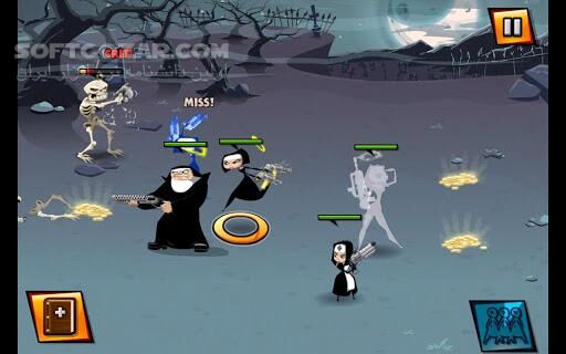 دانلود Nun Attack 1.6.4 for Android +2.3 - دانلود بازی راهبه های تیرانداز برای اندروید - سافت گذر