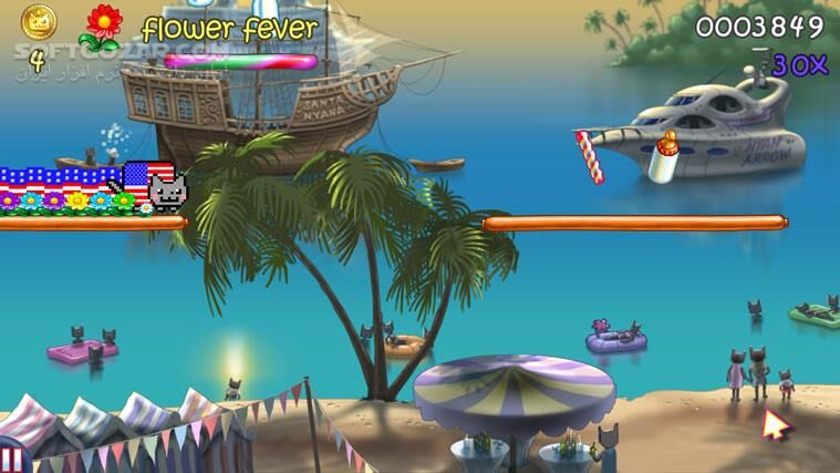 دانلود Nyan Cat Lost In Space - دانلود بازی گربه‌ی شکمو - گمشده در فضا - سافت گذر