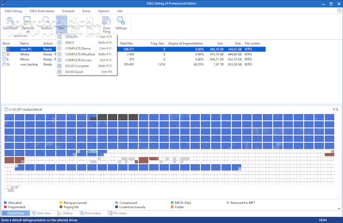 دانلود O&O Defrag Professional 30.5.1211 + Server - دانلود نرم افزار دفرگ کردن هارد دیسک - سافت گذر