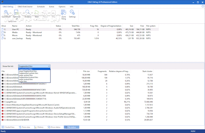 دانلود O&O Defrag Professional 30.5.1211 + Server - دانلود نرم افزار دفرگ کردن هارد دیسک - سافت گذر