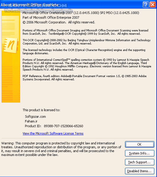 دانلود Microsoft Office Professional Plus 2007 SP3 Build 12.0.6607.1000 Volume - دانلود آفیس 2007 ویرایش  Professional Plus یکپارچه شده با SP3 - سافت گذر