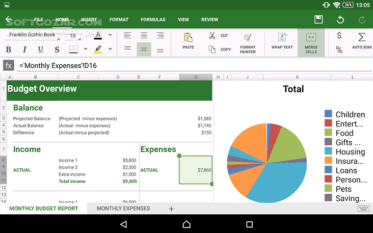 دانلود OfficeSuite Pro + Premium 14.7.53184 for Android +4.4 - دانلود آفیس سوییت برای اندروید - سافت گذر
