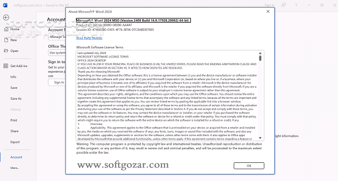 دانلود Office 2024 Pro Plus 2511 Build 19426.20218 Retail December 2025 - دانلود آفیس 2024 - سافت گذر