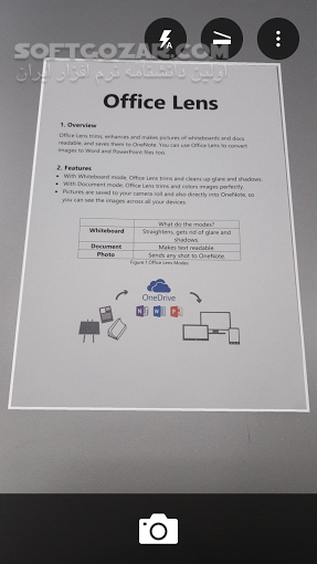 دانلود Office Lens 16.0.19426.20004 for Android +4.4 - دانلود اسکنر آفیس لنز برای اندروید - سافت گذر