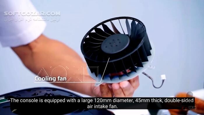 دانلود ویدئوی بازکردن بدنه کنسول بازی PS5 و آشنایی با قطعات داخلی آن - دانلود آشنایی با PS5 - سافت گذر
