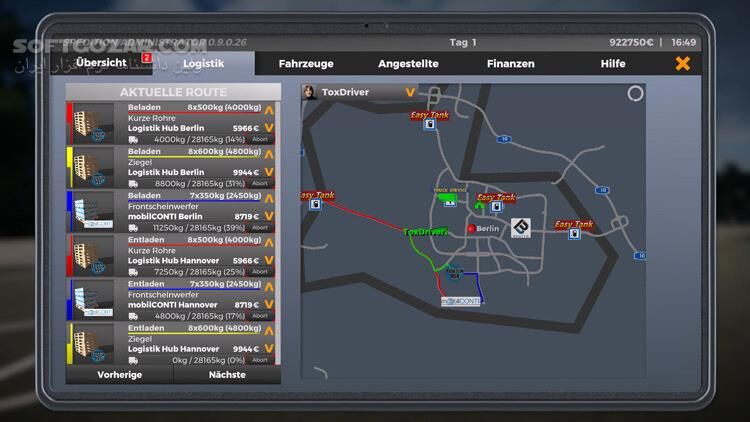 دانلود On The Road - دانلود بازی شبیه‌ساز رانندگی با کامیون برای کامپیوتر - سافت گذر