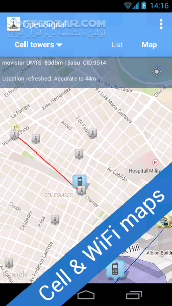 دانلود 4G WiFi Maps & Speed Test (OpenSignal) 7.43.1.1 for Android +4.1 - دانلود ردیابی آنتن شبکه در نقشه برای اندروید - سافت گذر
