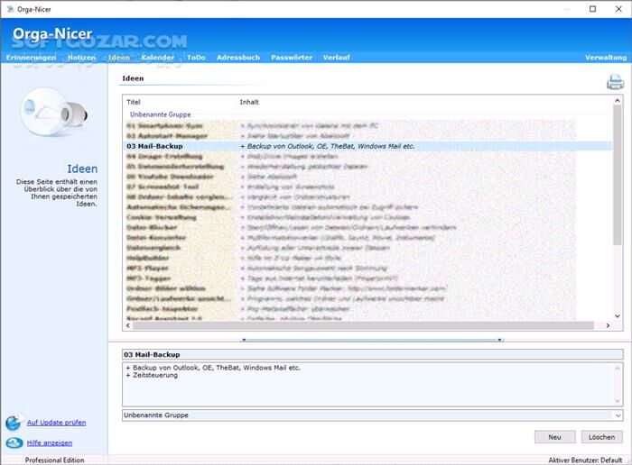 دانلود Orga-Nicer Professional 3.304 - دانلود مدیریت کامل تقویم، یادداشت‌ها و وظایف - سافت گذر