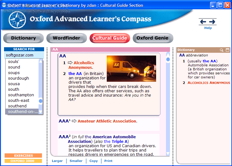 دانلود Oxford Advanced Learner’s Dictionary 8th Edition 2010 + Portable - دانلود ویرایش هشتم دیکشنری انگلیسی به انگلیسی و معتبر اکسفورد (نسخه پیشرفته) - سافت گذر