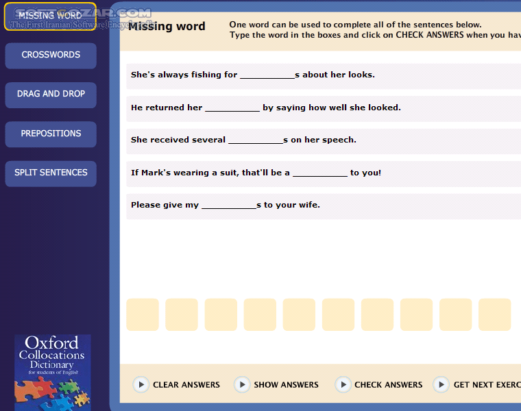 دانلود Oxford Collocations Dictionary 2nd Edition 2009 - دانلود فرهنگ لغت آکسفورد شامل عبارات دو یا چند کلمه ای و ترکیبی (کالوکیشن) - سافت گذر
