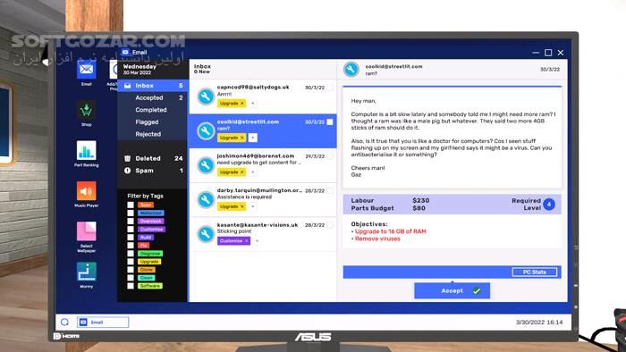 دانلود PC Building Simulator 2 v1.5.20 - دانلود بازی شبیه ساز ساخت کامپیوتر - سافت گذر