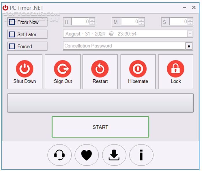 دانلود PC Timer 17.17 - دانلود تایمر برای کامپیوتر - سافت گذر