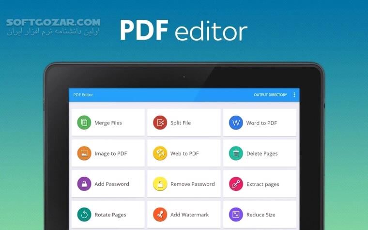 دانلود PDF Converter & PDF Editor 6.11 for Android +2.3 - دانلود پی دی اف کانورتر برای اندروید - سافت گذر