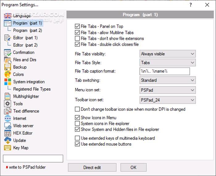 دانلود PSPad 5.5.1 Build 825 - دانلود ویرایشگر کد - سافت گذر
