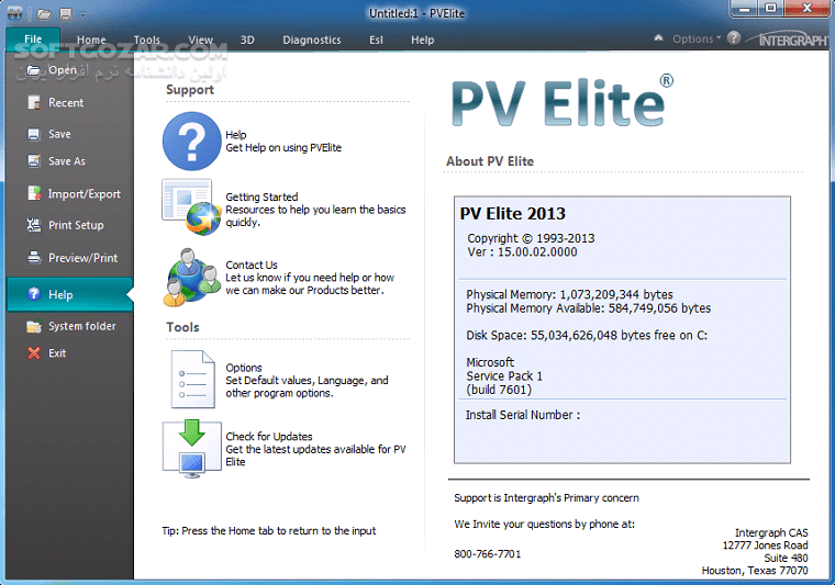 دانلود Intergraph PV Elite 2019 SP1 21.00.01 / 2018 SP2 v20.00.02 - دانلود طراحی و تحلیل مخازن تحت فشار پی وی الایت - سافت گذر